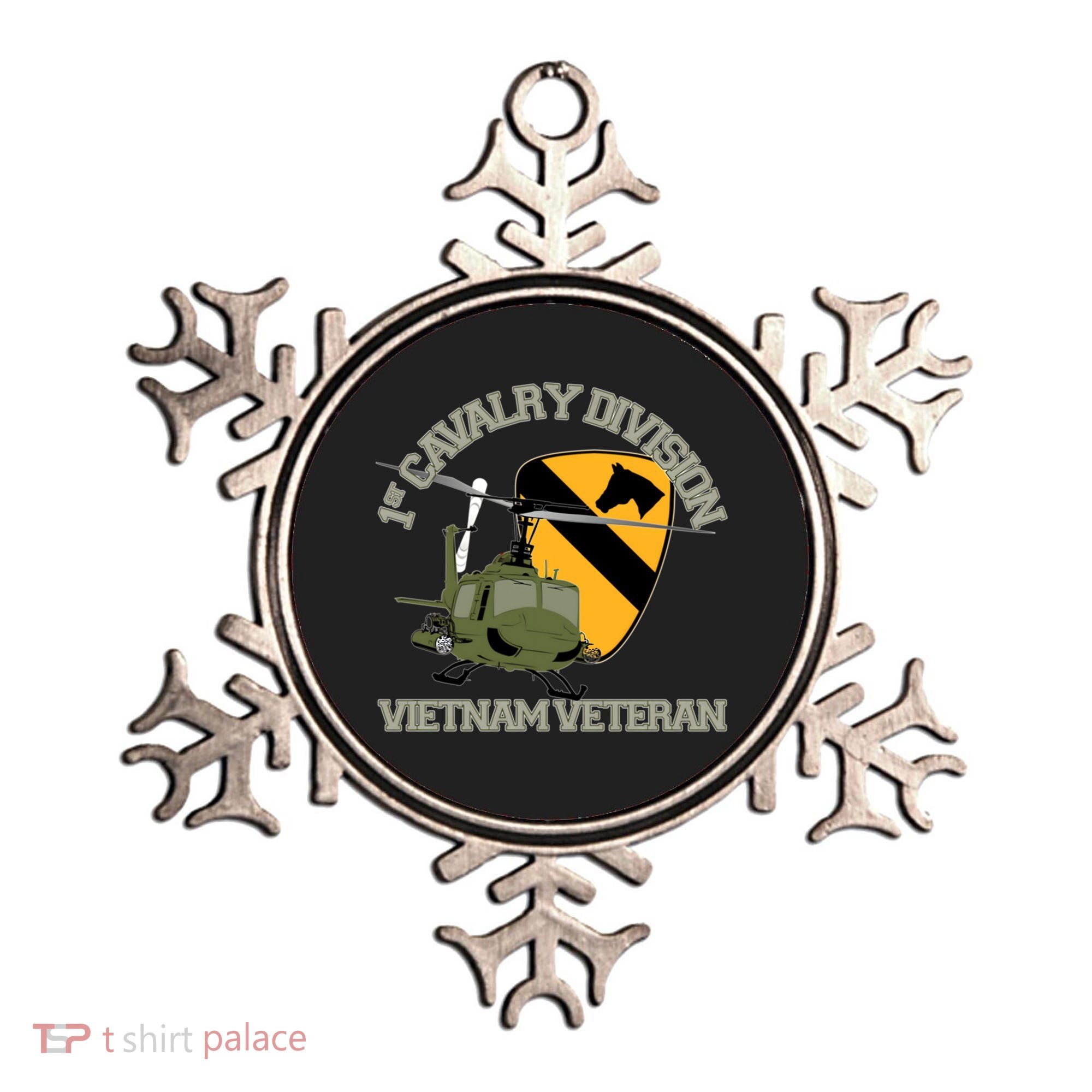 1st Cavalry Division Vietnam Veteran Uh1 Gunship Veteran Day Gift Ornament
