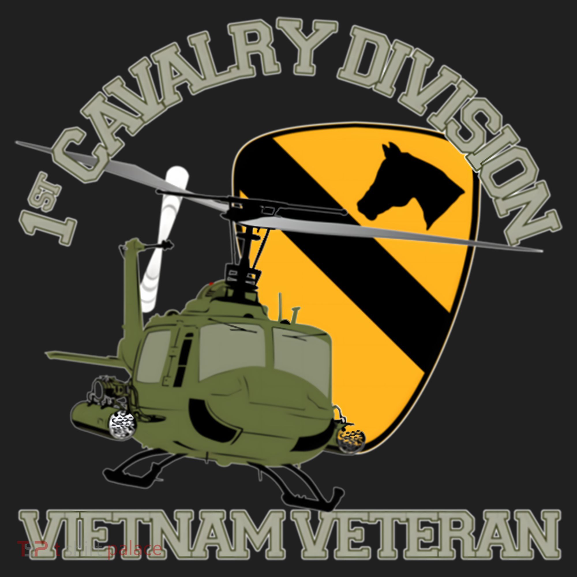 1st Cavalry Division Vietnam Veteran Uh1 Gunship Veteran Day Gift Hat