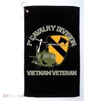 1st Cavalry Division Vietnam Veteran Uh1 Gunship Veteran Day Gift Golf Towel thumb 0