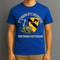1st Cavalry Division Vietnam Veteran Uh1 Gunship Veteran Day Gift T-Shirt thumb 3