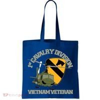1st Cavalry Division Vietnam Veteran Uh1 Gunship Veteran Day Gift Tote Bag thumb 0
