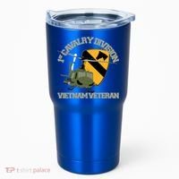 1st Cavalry Division Vietnam Veteran Uh1 Gunship Veteran Day Gift Tumbler thumb 0