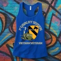 1st Cavalry Division Vietnam Veteran Uh1 Gunship Veteran Day Gift Women's Tank Top thumb 3