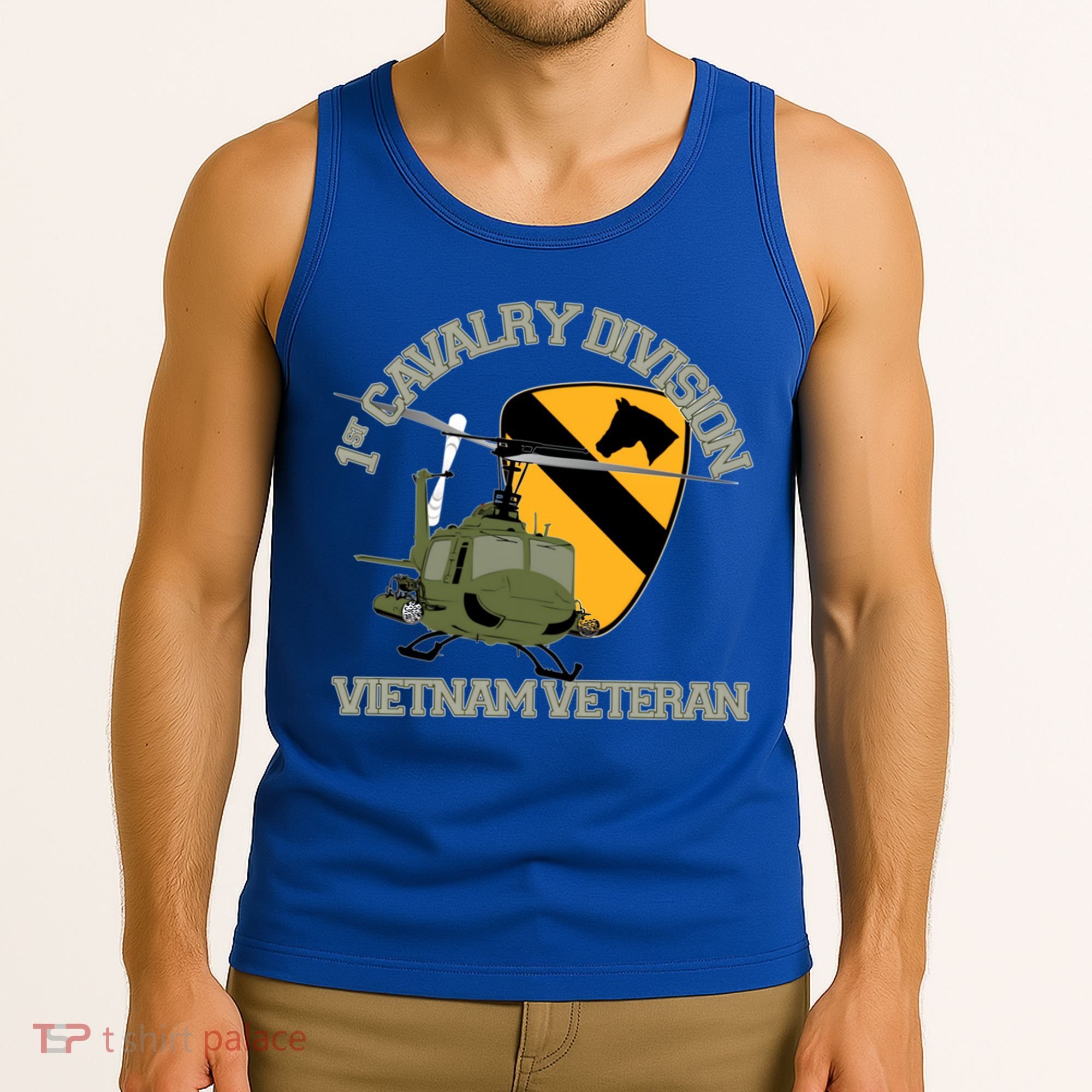1st Cavalry Division Vietnam Veteran Uh1 Gunship Veteran Day Gift Tank Top