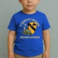 1st Cavalry Division Vietnam Veteran Uh1 Gunship Veteran Day Gift Toddler T-Shirt thumb 2