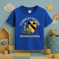 1st Cavalry Division Vietnam Veteran Uh1 Gunship Veteran Day Gift Toddler T-Shirt thumb 3