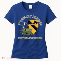 1st Cavalry Division Vietnam Veteran Uh1 Gunship Veteran Day Gift Women's T-Shirt thumb 0
