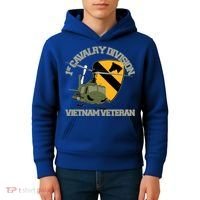 1st Cavalry Division Vietnam Veteran Uh1 Gunship Veteran Day Gift Kids Hoodie thumb 4
