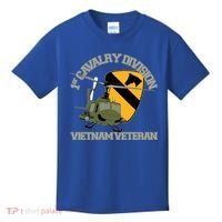 1st Cavalry Division Vietnam Veteran Uh1 Gunship Veteran Day Gift Kids T-Shirt thumb 0