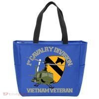 1st Cavalry Division Vietnam Veteran Uh1 Gunship Veteran Day Gift Tote Bag thumb 0