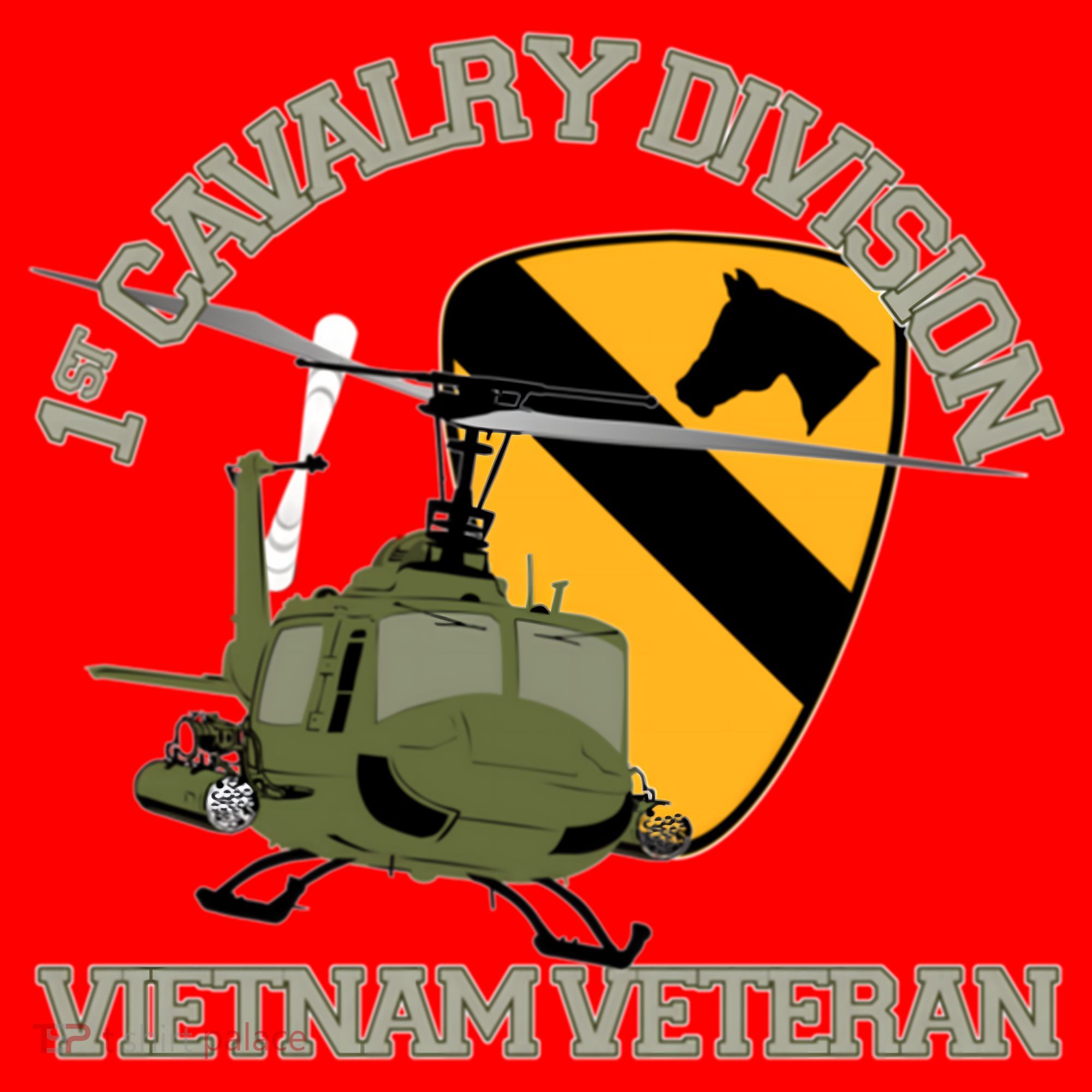 1st Cavalry Division Vietnam Veteran Uh1 Gunship Veteran Day Gift Santa Hat