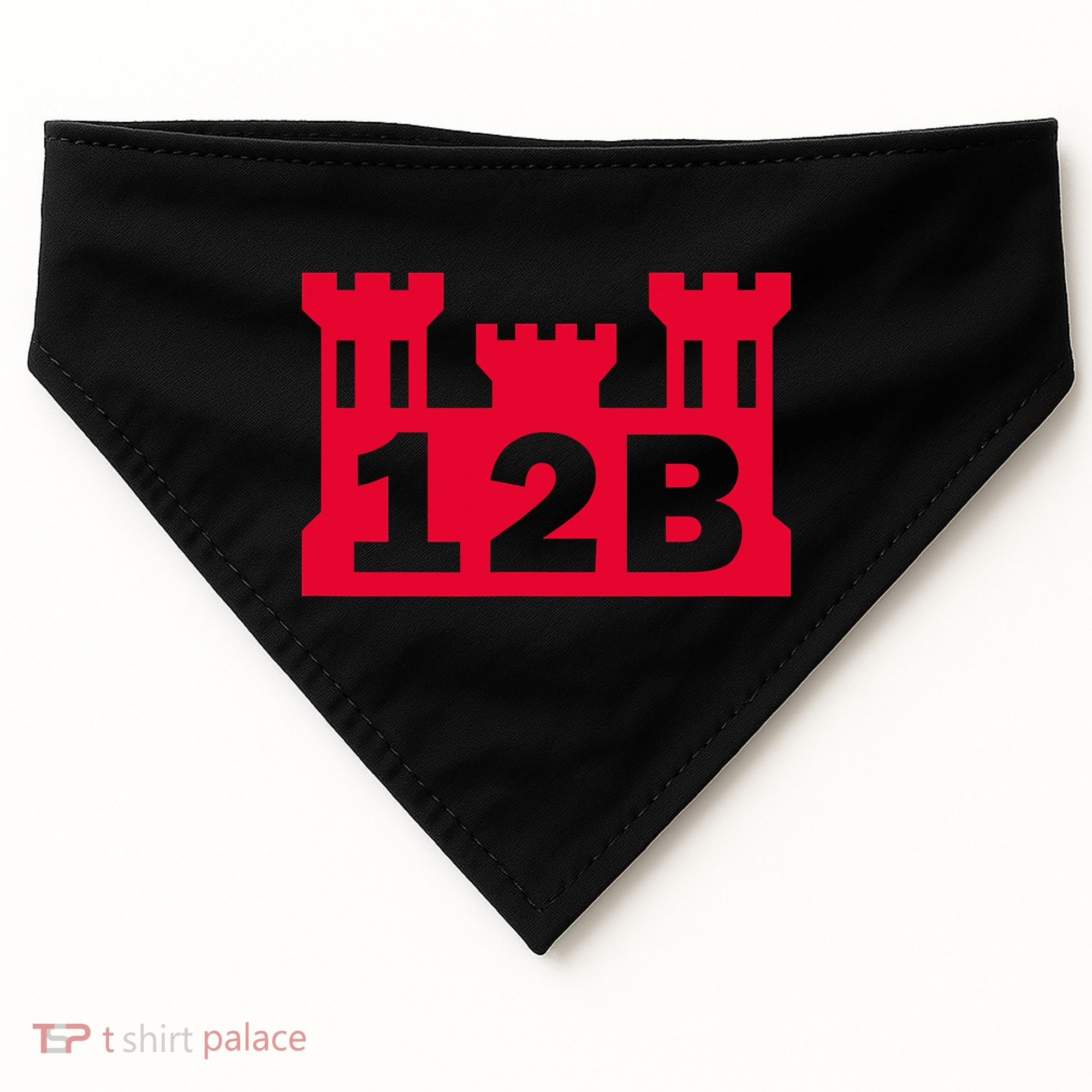 12B Combat Engineer Castle USA-Made Doggie Bandana