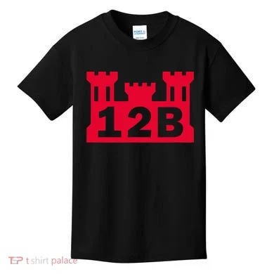 12B Combat Engineer Castle Kids T-Shirt