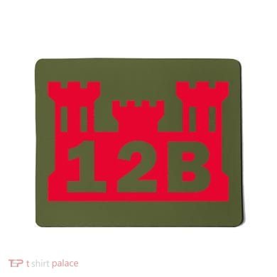 12B Combat Engineer Castle Mousepad