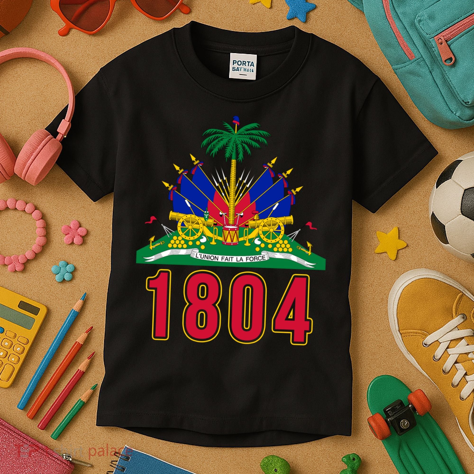 1804 Cute Haiti Year Of Independence Gift Great Gift Kids T-Shirt