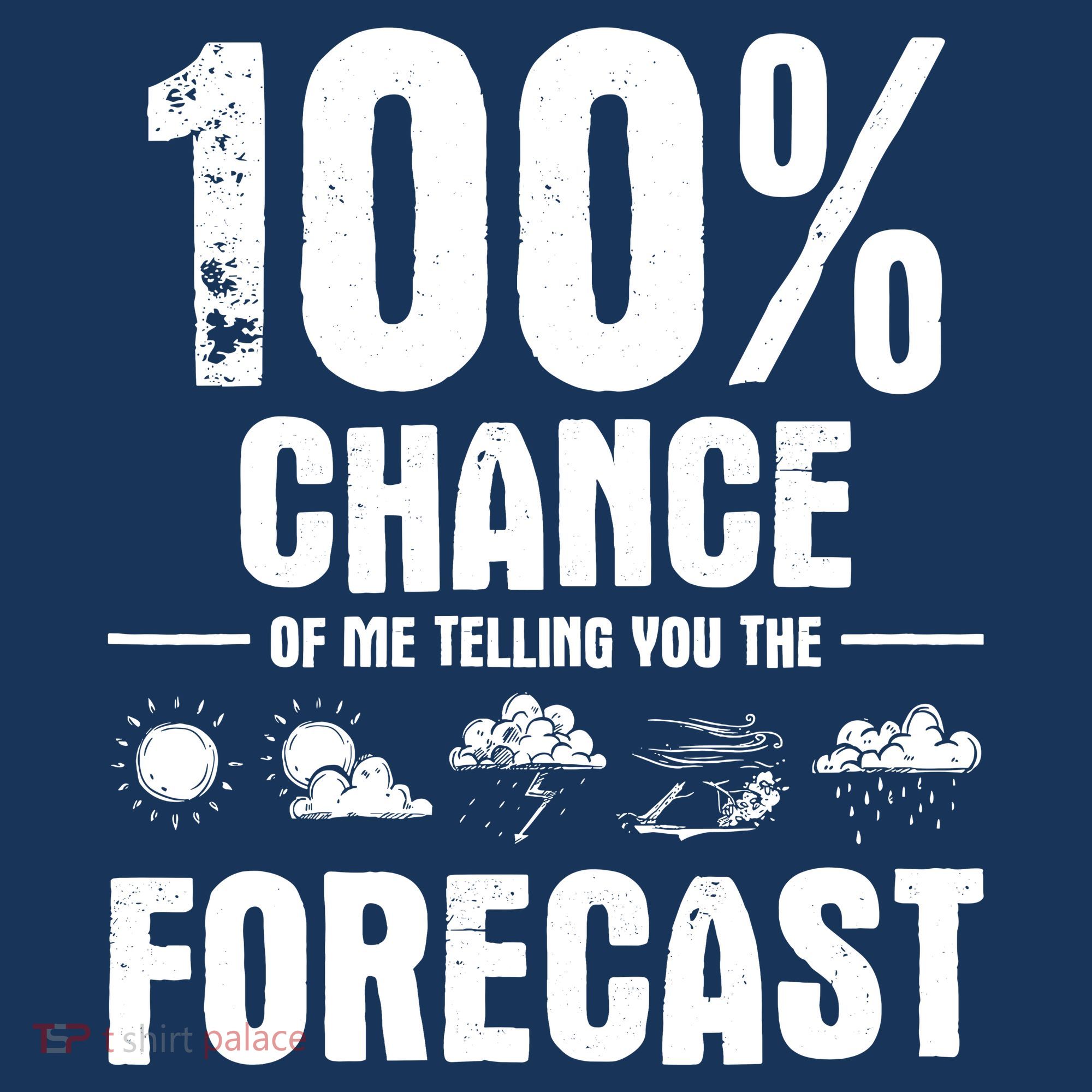 100% Chance Of Me Telling You The Forecast Meteorologist Mousepad
