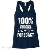100% Chance Of Me Telling You The Forecast Meteorologist Women's Tank Top thumb 0