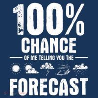 100% Chance Of Me Telling You The Forecast Meteorologist Women's Tank Top thumb 5