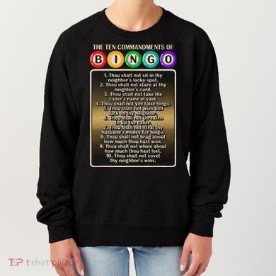 10 Commandments Of Bingo Bingo Player Women's Sweatshirt