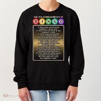 10 Commandments Of Bingo Bingo Player Women's Sweatshirt thumb 0