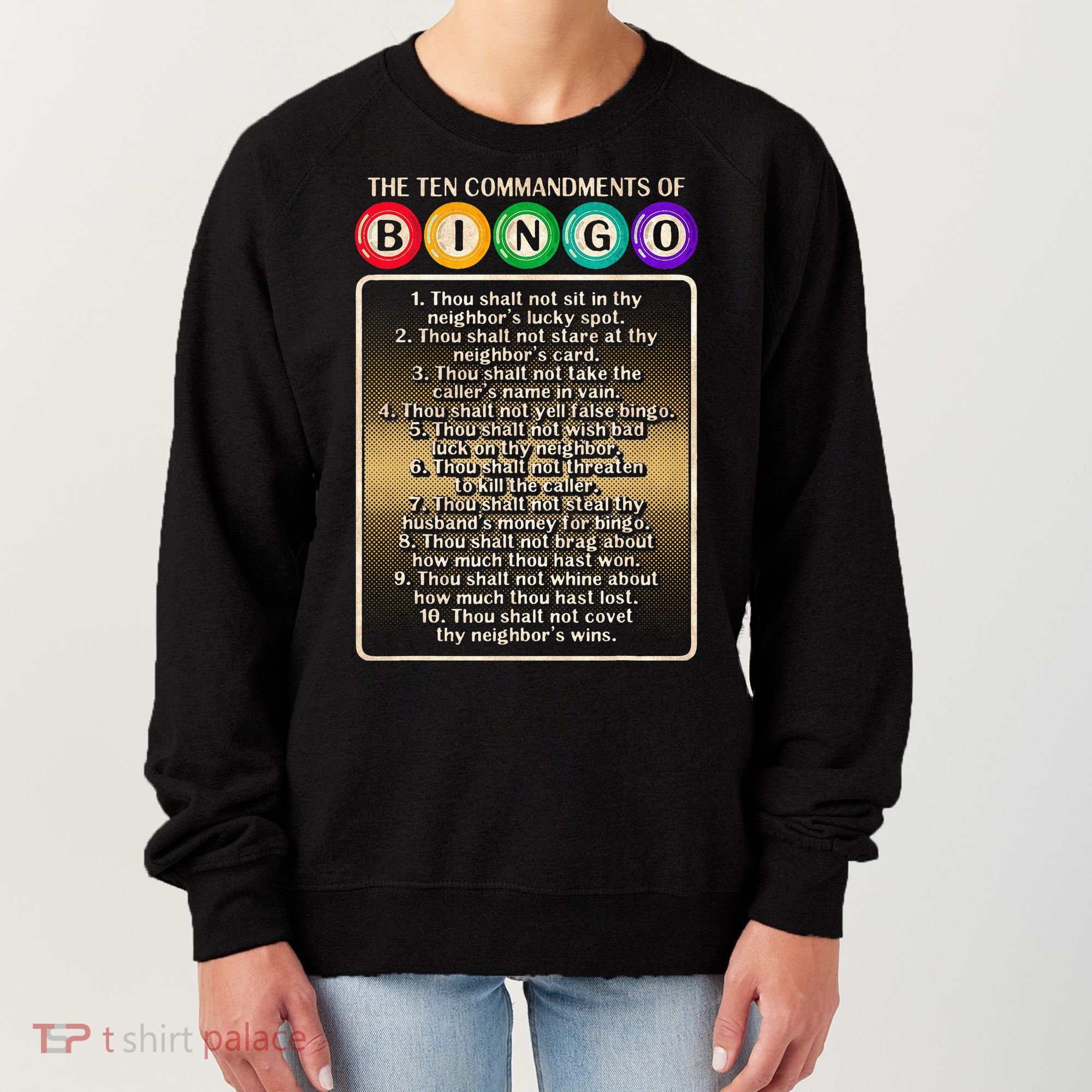 10 Commandments Of Bingo Bingo Player Women's Sweatshirt