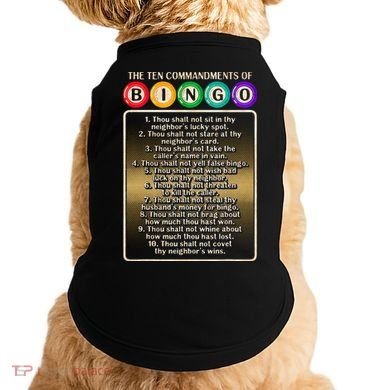 10 Commandments Of Bingo Bingo Player Doggie Tank