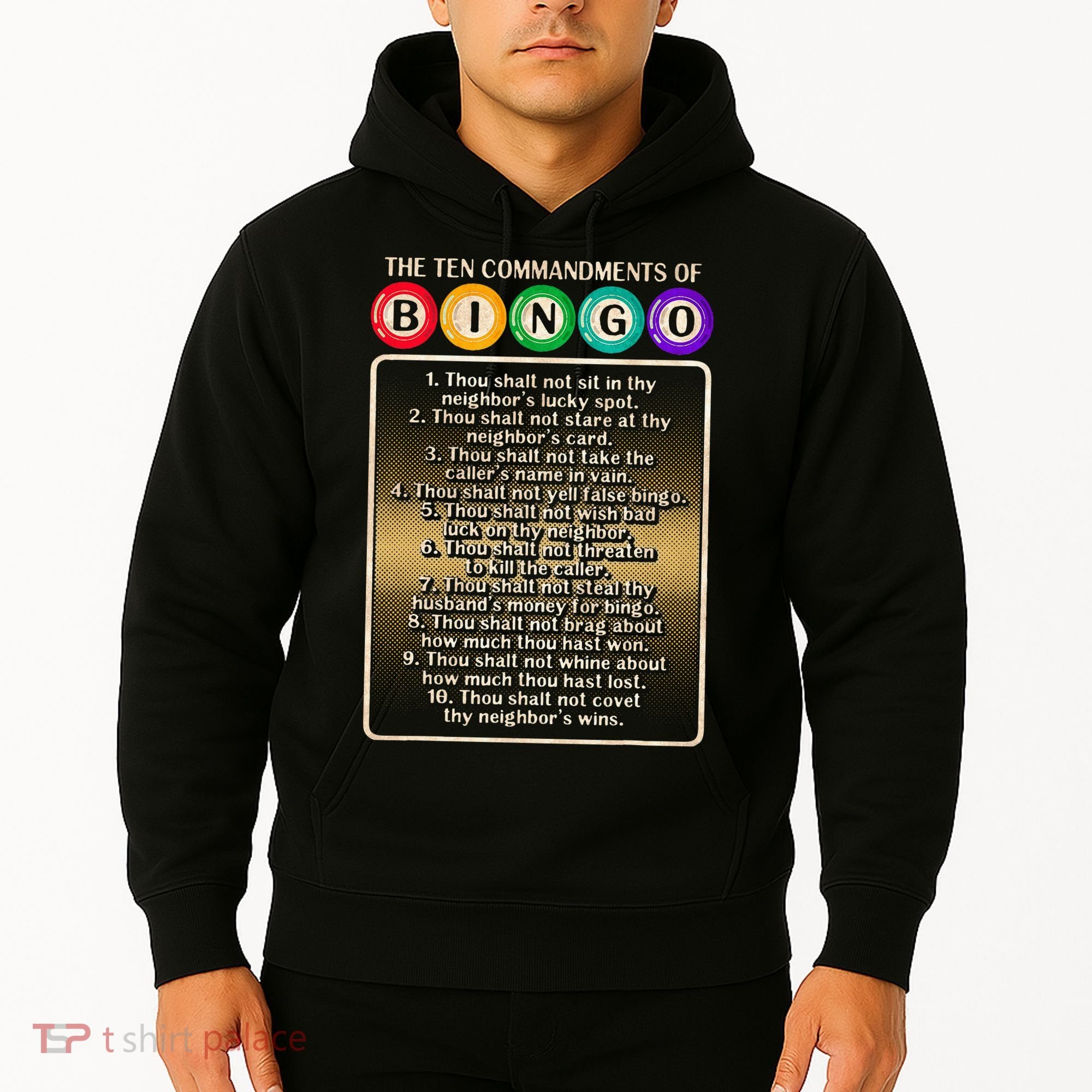 10 Commandments Of Bingo Bingo Player Hoodie