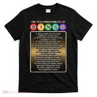 10 Commandments Of Bingo Bingo Player T-Shirt thumb 0