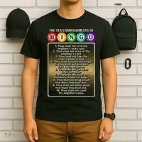 10 Commandments Of Bingo Bingo Player T-Shirt thumb 6