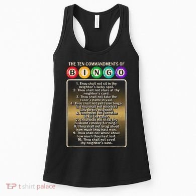10 Commandments Of Bingo Bingo Player Women's Tank Top