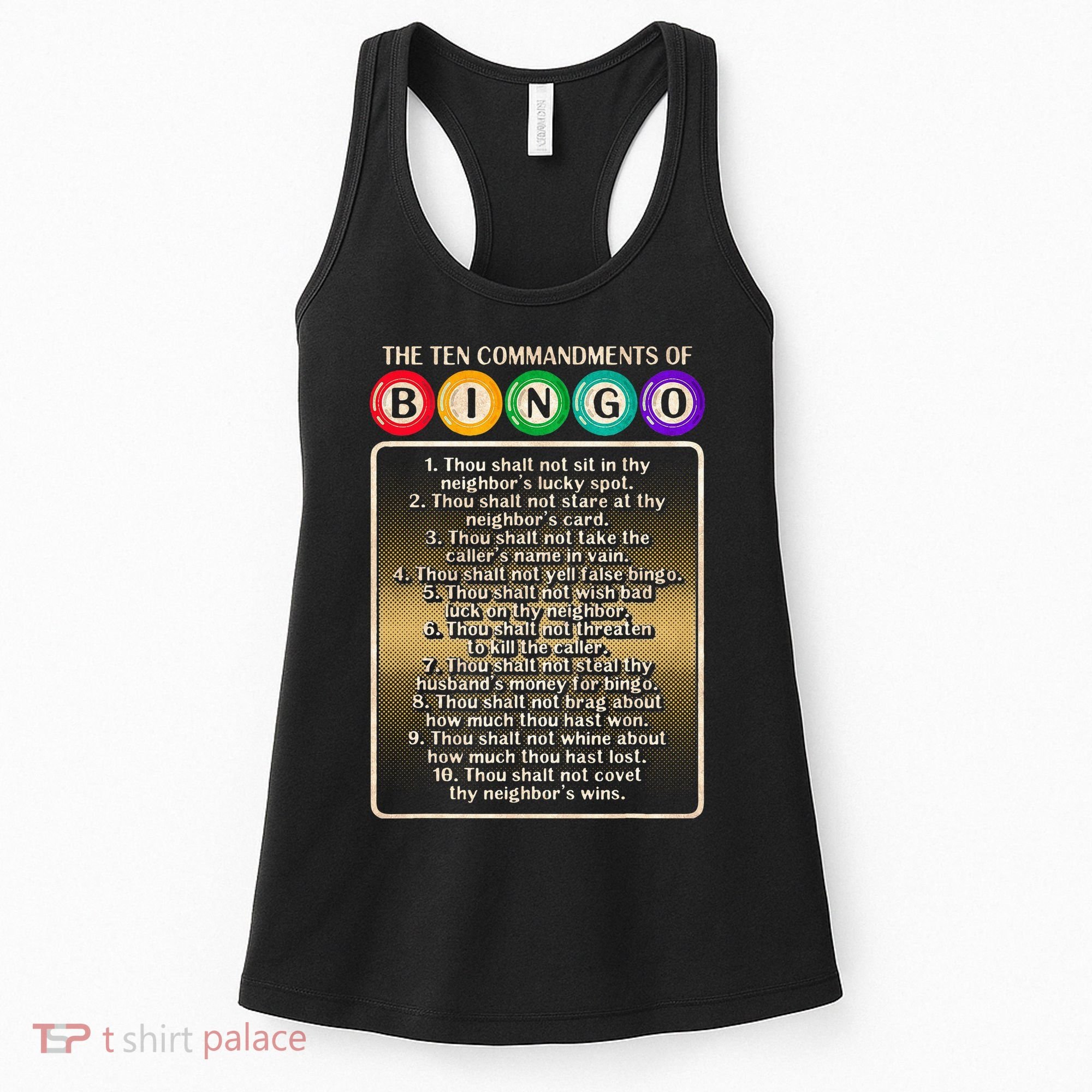 10 Commandments Of Bingo Bingo Player Women's Tank Top