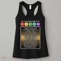 10 Commandments Of Bingo Bingo Player Women's Tank Top thumb 3