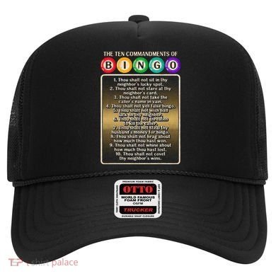 10 Commandments Of Bingo Bingo Player Hat
