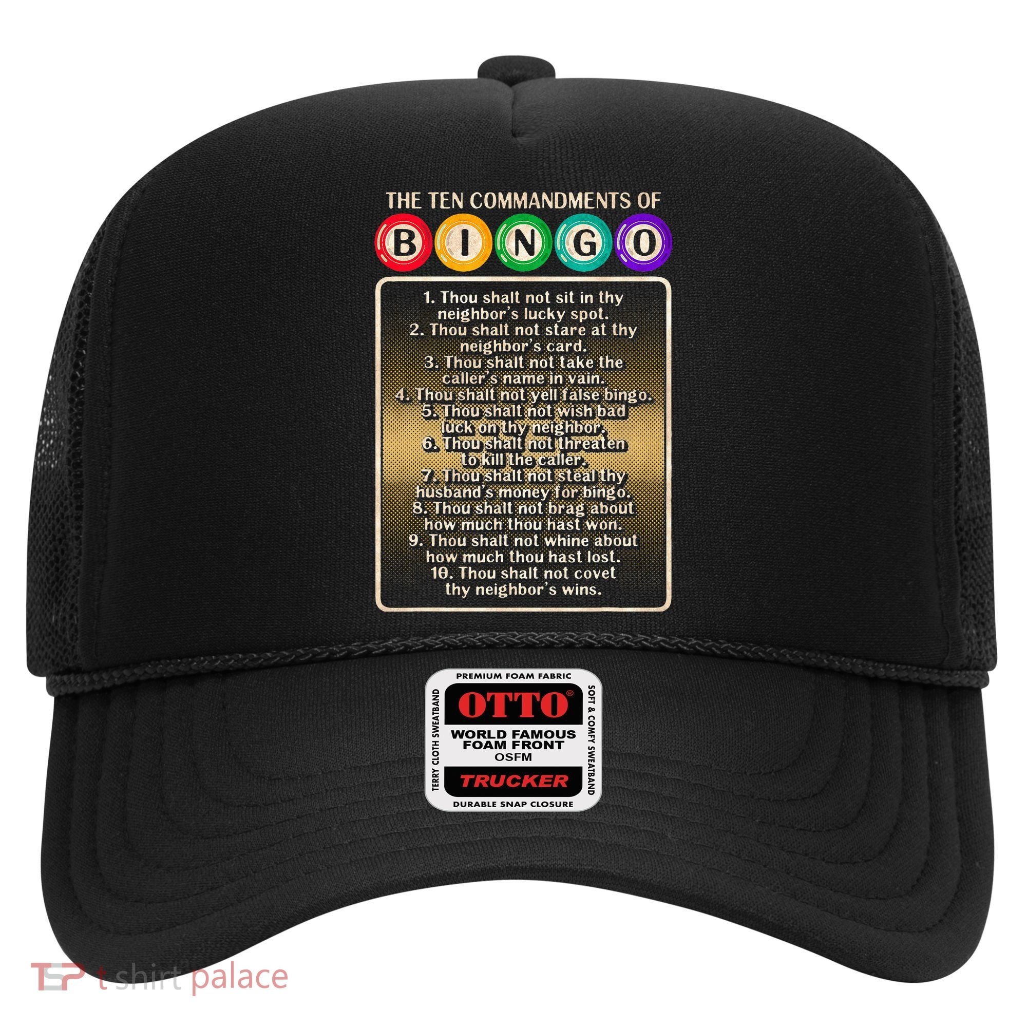 10 Commandments Of Bingo Bingo Player Hat