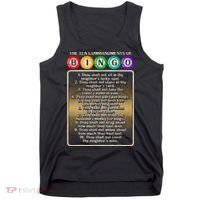 10 Commandments Of Bingo Bingo Player Tank Top thumb 0