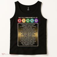 10 Commandments Of Bingo Bingo Player Tank Top thumb 2