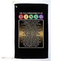 10 Commandments Of Bingo Bingo Player Golf Towel thumb 0