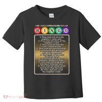 10 Commandments Of Bingo Bingo Player Toddler T-Shirt thumb 0