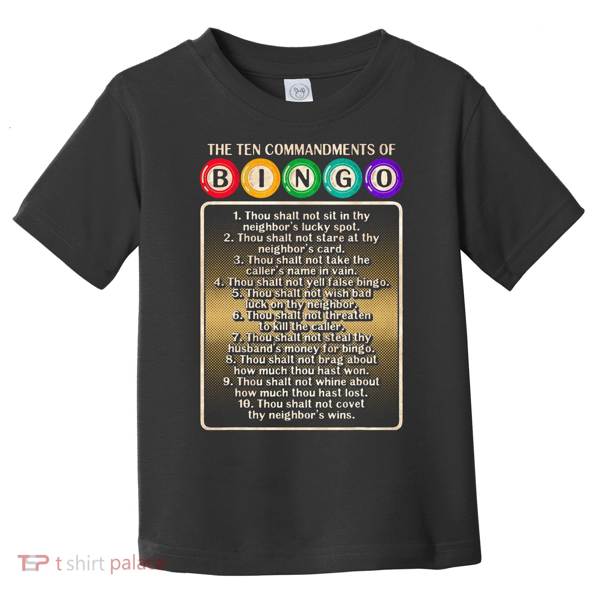10 Commandments Of Bingo Bingo Player Toddler T-Shirt