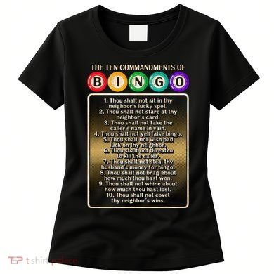 10 Commandments Of Bingo Bingo Player Women's T-Shirt