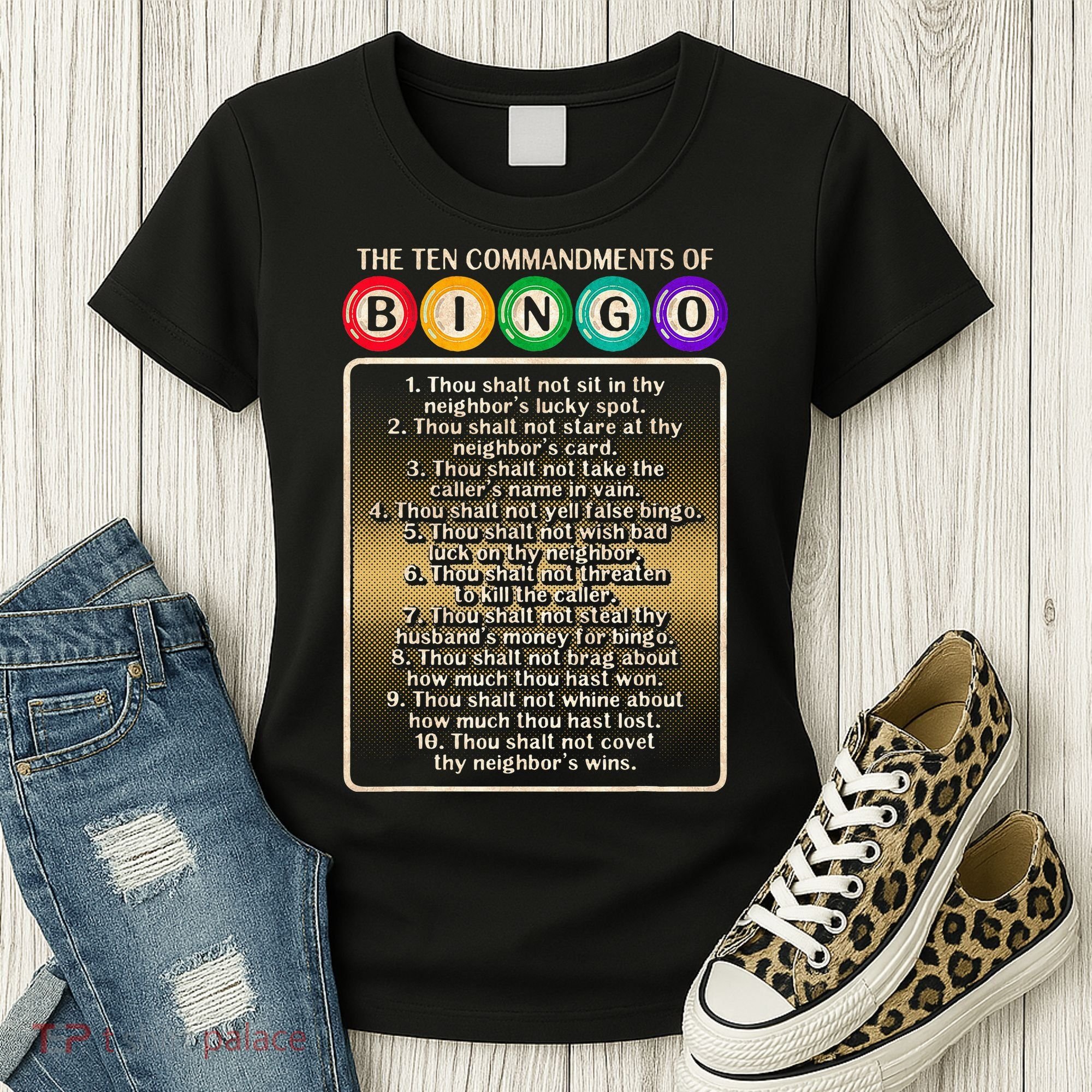 10 Commandments Of Bingo Bingo Player Women's T-Shirt