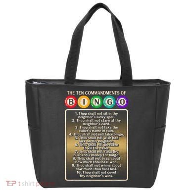 10 Commandments Of Bingo Bingo Player Tote Bag
