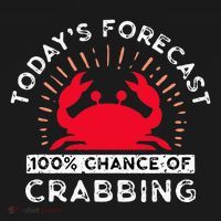 100 Chance Of Crabbing Crab Hunter Crab Eater Seafood Women's Tank Top thumb 5