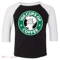 100 Cups Of Coffee Toddler Fine Jersey T-Shirt thumb 0