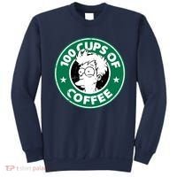 100 Cups Of Coffee Sweatshirt thumb 0