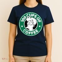 100 Cups Of Coffee T-Shirt thumb 4