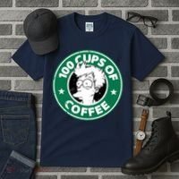 100 Cups Of Coffee Tall T-Shirt thumb 3