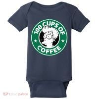 100 Cups Of Coffee Baby Bodysuit thumb 0