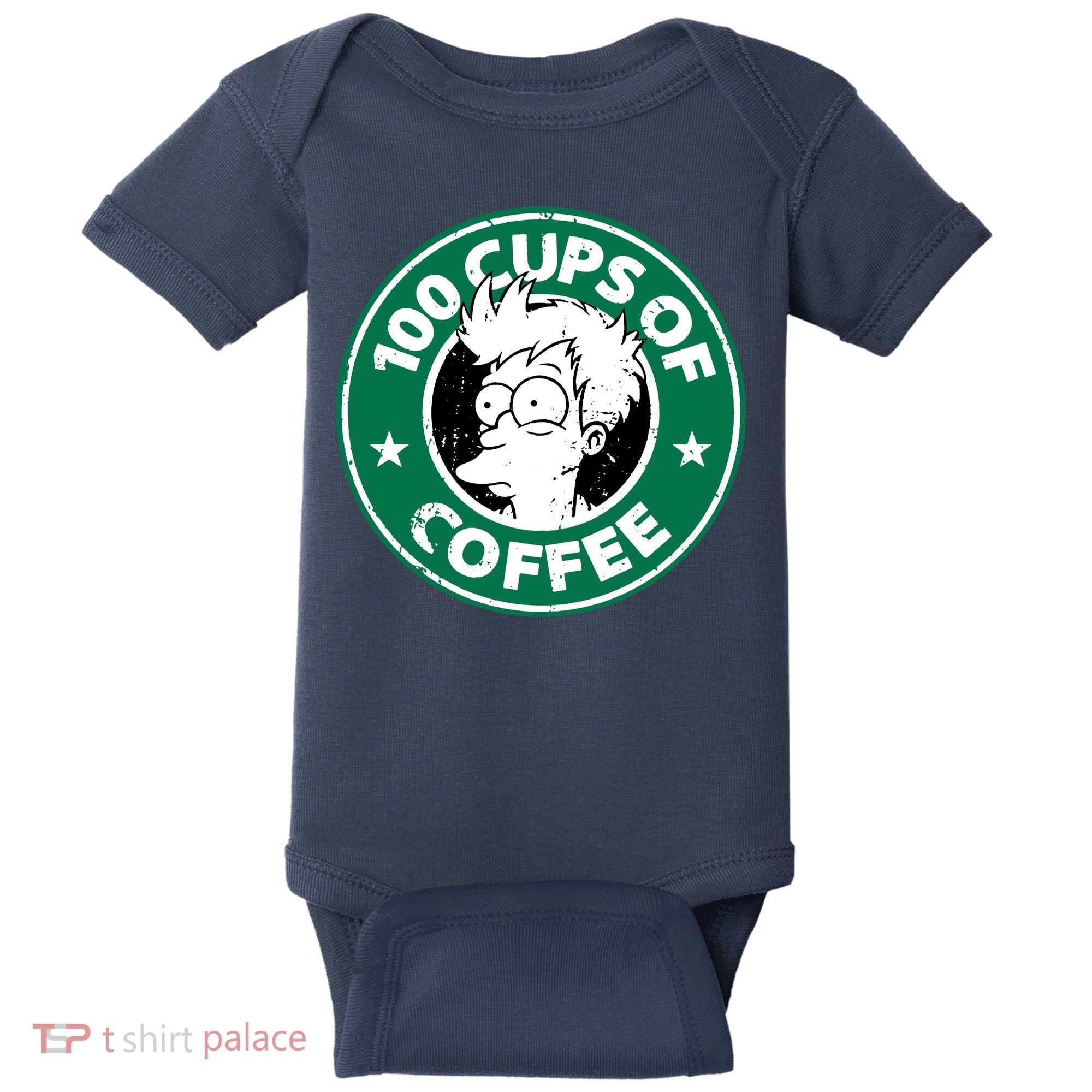 100 Cups Of Coffee Baby Bodysuit