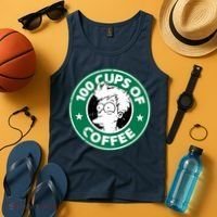 100 Cups Of Coffee Tank Top thumb 4